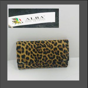 50% OFF  Cheetah print tri-fold wallet by Alba